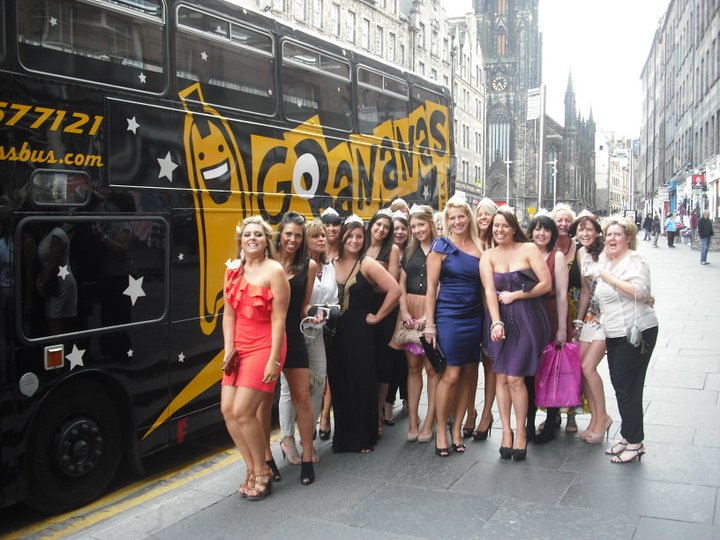 hen party Edinburgh party Bus
